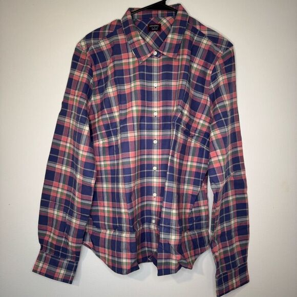 $130 Untuckit women’s blue plaid brand new size 18 m7 - Picture 2 of 5